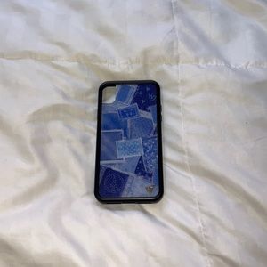 Denim patch Iphone Xr wildflower case